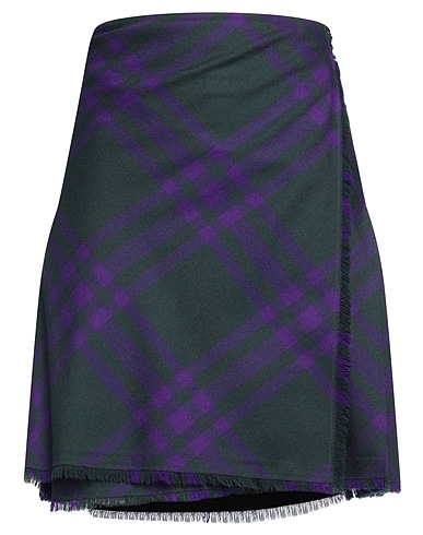 BURBERRY Minigonna Viola 100% Lana
