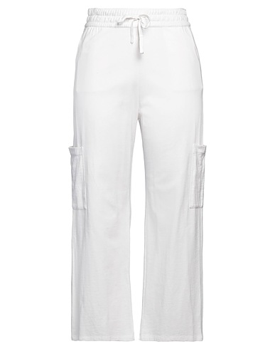 MAJESTIC FILATURES Casual trouser White 100% Organic cotton