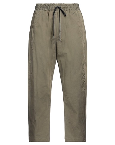 ISABEL BENENATO Casual trouser Military green 65% Cotton, 35% Polyamide