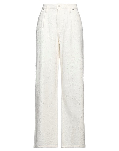 HALFBOY Denim trousers White 100% Cotton
