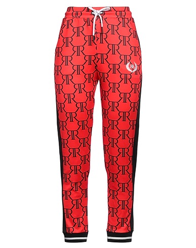 ROONE ROMAN Casual trouser Red 95% Polyester, 5% Elastane