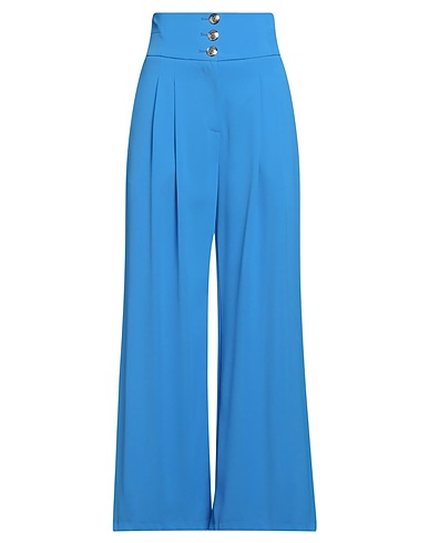 ODI ET AMO Casual trouser Azure 95% Polyester, 5% Elastane
