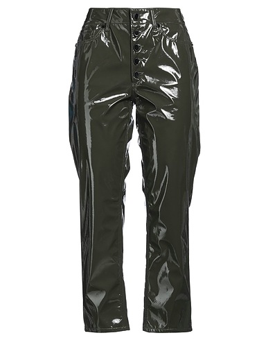 DONDUP Casual pants Dark green 100% Polyurethane resin
