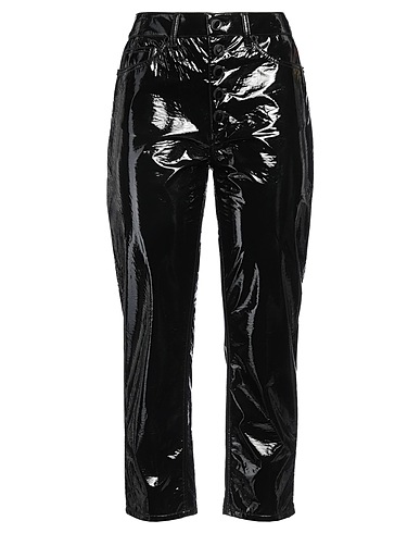 DONDUP Pantalone Nero 100% Resina poliuretanica