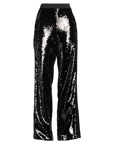 ICEBERG Pantalone Nero 100% Poliestere, Acetato, Viscosa