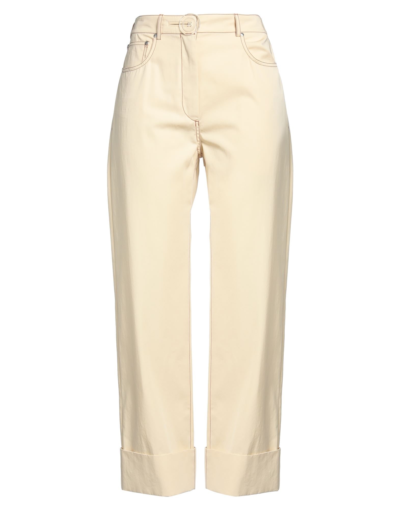 UMA WANG | Ivory Women's Denim Pants | YOOX