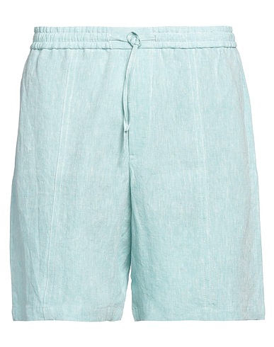 EMPORIO ARMANI Shorts & Bermuda Turquoise 100% Linen