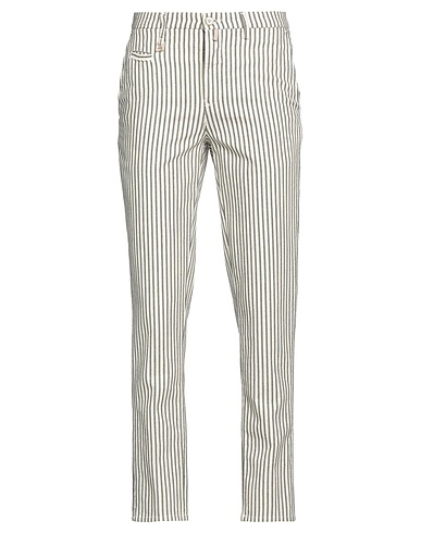 BARBATI Casual trouser Ivory 75% Cotton, 25% Polyamide