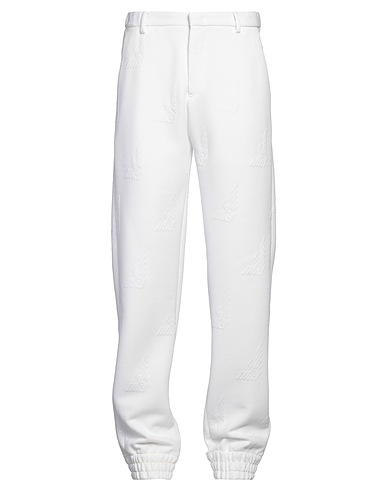 EMPORIO ARMANI Casual pants White 80% Polyester, 20% Cotton