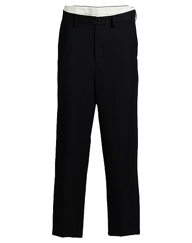 DOUBLET Pantalon Noir 100% Laine