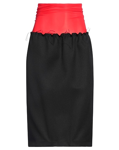 RAF SIMONS Mini skirt Black 100% Recycled polyacrylic
