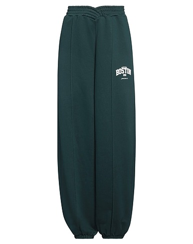 HINNOMINATE Casual trouser Dark green 90% Cotton, 10% Polyester
