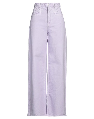 ISABEL MARANT Denim trousers Lilac 100% Cotton