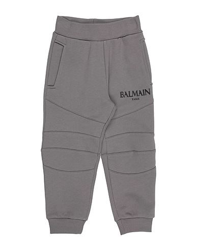 BALMAIN Casual pants Grey 100% Cotton, Elastane