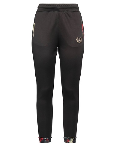 ROONE ROMAN Casual trouser Black 90% Polyester, 10% Elastane