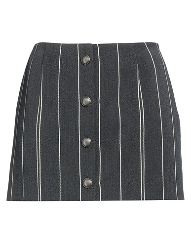 ALESSANDRA RICH Mini skirt Charcoal 80% Virgin Wool, 20% Polyester