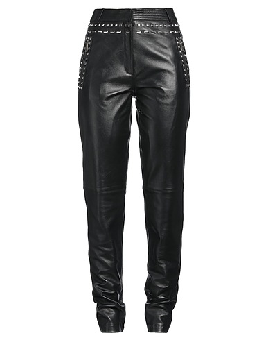 ALBERTA FERRETTI Casual trouser Black Leather