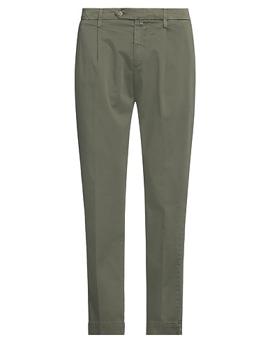 GIAMPAOLO Casual trouser Military green 100% Cotton