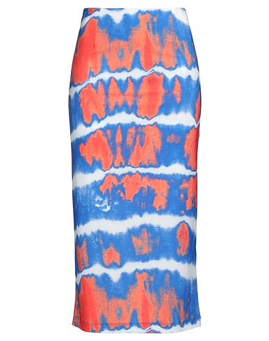STELLA JEAN Midi-Rock Blau 95% Polyester, 5% Elastan