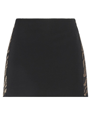 JUST CAVALLI Mini skirt Black 90% Polyester, 10% Elastane