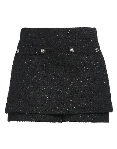 MAJE Shorts & Bermudas Schwarz 52% Baumwolle, 32% Acryl, 12% Polyester, 2% Andere Fasern, 2% Metallfaser