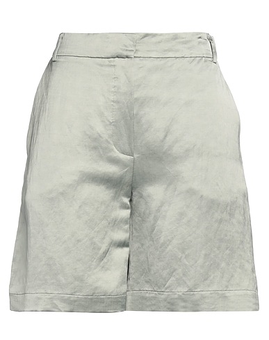 ALYSI Shorts & Bermuda CHOCOLAT Sage green 68% Linen, 32% Viscose