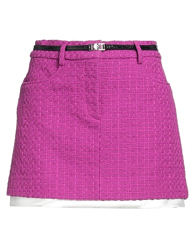 MAJE Mini skirt Purple 65% Cotton, 35% Polyamide