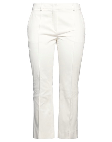 SPORTMAX Casual trouser White 97% Cotton, 3% Elastane