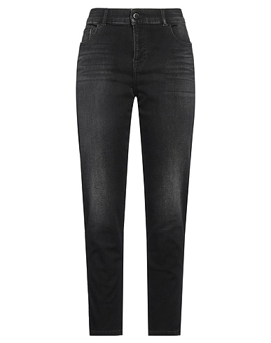 EMPORIO ARMANI Denim trousers Black 77% Cotton, 10% Lyocell, 9% Elastomultiester, 4% Elastane