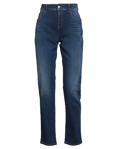 EMPORIO ARMANI Denim pants Blue 77% Cotton, 10% Lyocell, 9% Elastomultiester, 4% Elastane