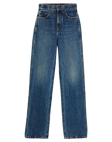 KHAITE Denim pants Blue 100% Cotton