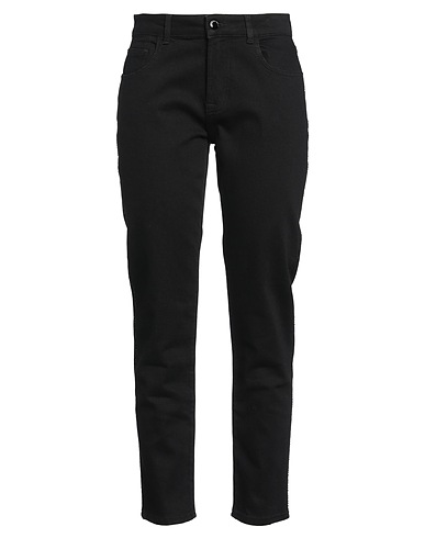 EMPORIO ARMANI Denim pants Black 98% Cotton, 2% Elastane