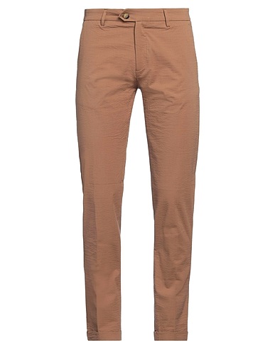 QB24 Pantalone Marrone 97% Cotone, 3% Elastan