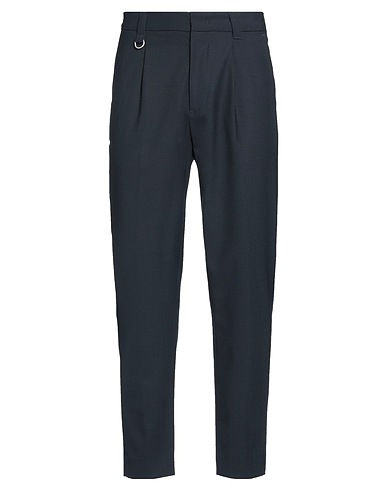 PAOLO PECORA Casual trouser Midnight blue 54% Polyester, 44% Wool, 2% Elastane