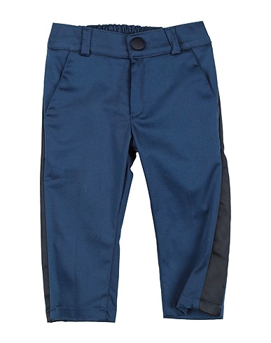 MANUELL & FRANK Casual trouser Slate blue 98% Cotton, 2% Elastane