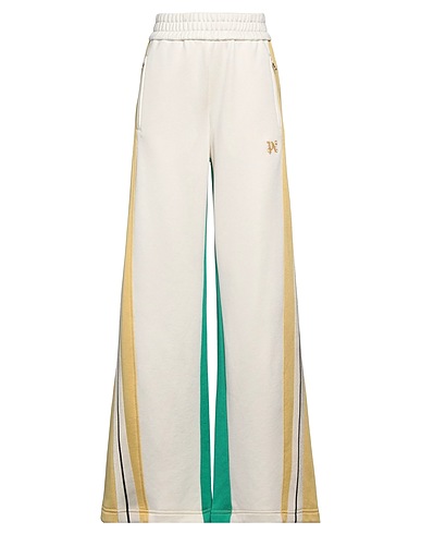 PALM ANGELS Casual trouser Ivory 55% Polyester, 45% Cotton