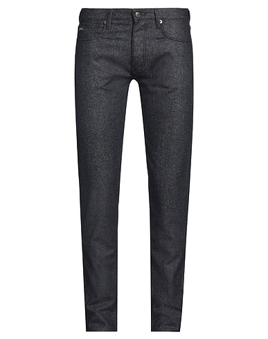 EMPORIO ARMANI Denim trousers Blue 41% Cotton, 38% Wool, 18% Polyester, 3% Polyamide