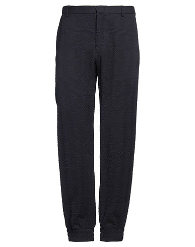 EMPORIO ARMANI Casual trouser Midnight blue 91% Virgin Wool, 8% Polyamide, 1% Elastane