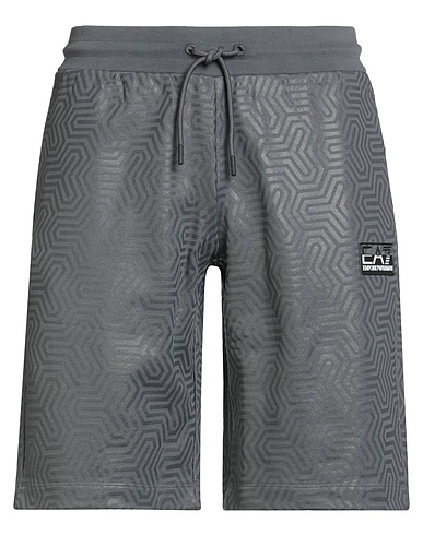 EA7 Shorts & Bermuda Grey 100% Cotton, Elastane