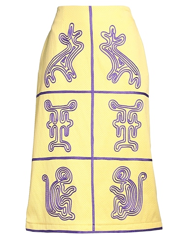 STELLA JEAN Midi skirt 54% Cotton, 43% Polyester, 3% Elastane