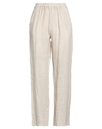 CARACTÈRE Casual pants Sand 100% Linen