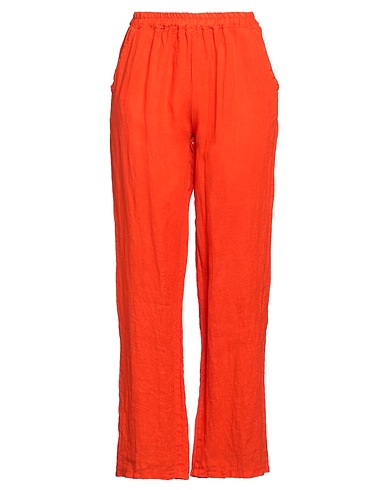 CARACTÈRE Pantalone Arancione 100% Lino