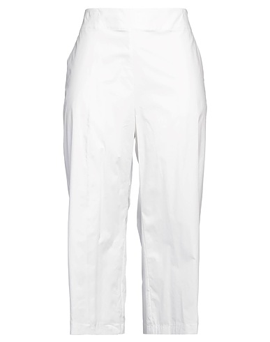 CARACTÈRE Casual trouser White 97% Cotton, 3% Elastane