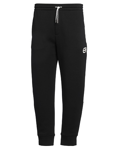 EMPORIO ARMANI Casual pants Black 76% Cotton, 18% Polyester, 6% Elastane
