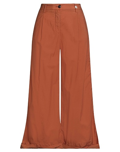 MYTHS Casual pants Brown 75% Cotton, 25% Silk