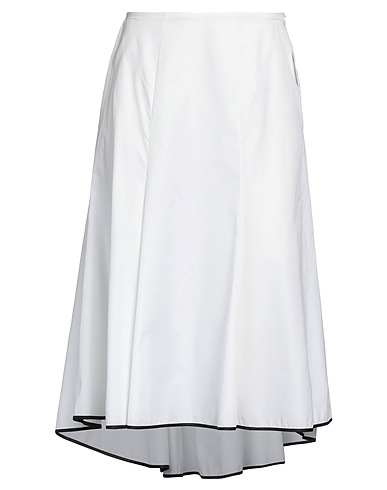 LENA LUMELSKY Midi skirt White 100% Cotton