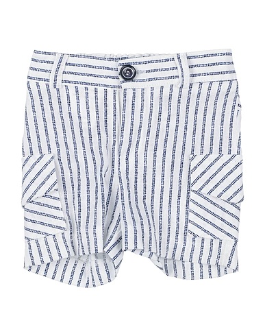 MANUELL & FRANK Shorts & Bermuda White 55% Linen, 45% Cotton