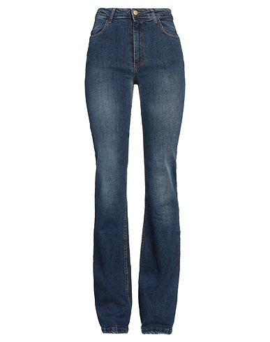 KATE BY LALTRAMODA Denim trousers Blue 98% Cotton, 2% Elastane