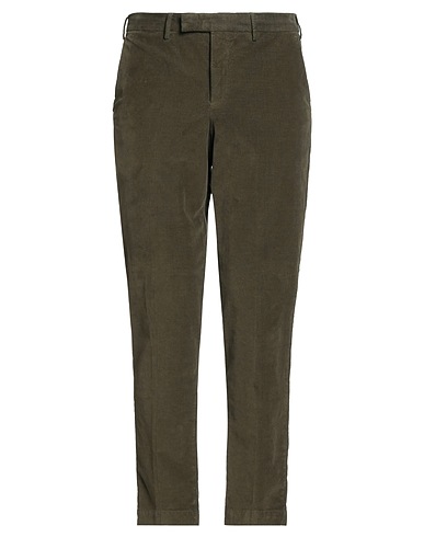 PT Torino Casual trouser Military green 96% Cotton, 4% Elastane
