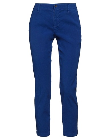 120% LINO Casual trouser Blue 60% Linen, 38% Cotton, 2% Elastane
